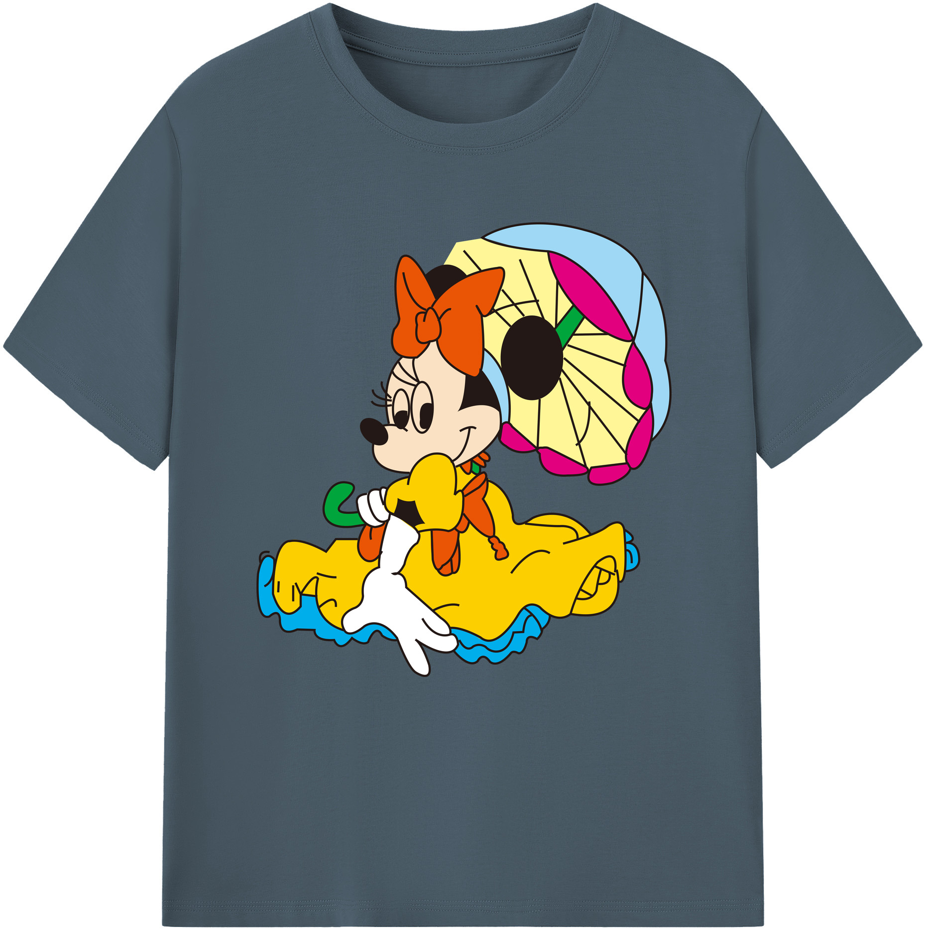 （画像用） ミッキーマウス Mickey Mouse 綿100％半袖Tシャツ（フロントプリント）